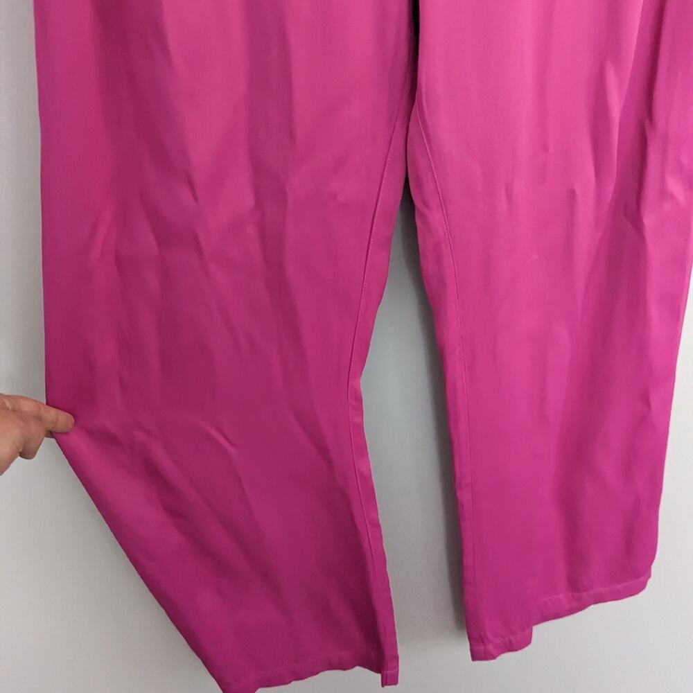 NEW Women's Raquel Allegra Cropped Pheonix Fuchsia Pink Pants Small $345 - Picture 3 of 9